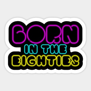 eighties neon Sticker